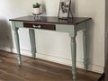 Handmade Solid Oak Sofa Table Entryway Table Farmhouse Style